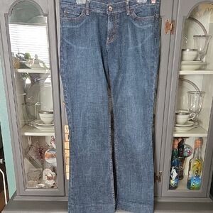 Express W2 Flare Leg Classic Blue Women's Jeans Size 10